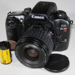 Canon EOS Elan 7 series (Elan 7e) SLR film camera w/ zoom lens