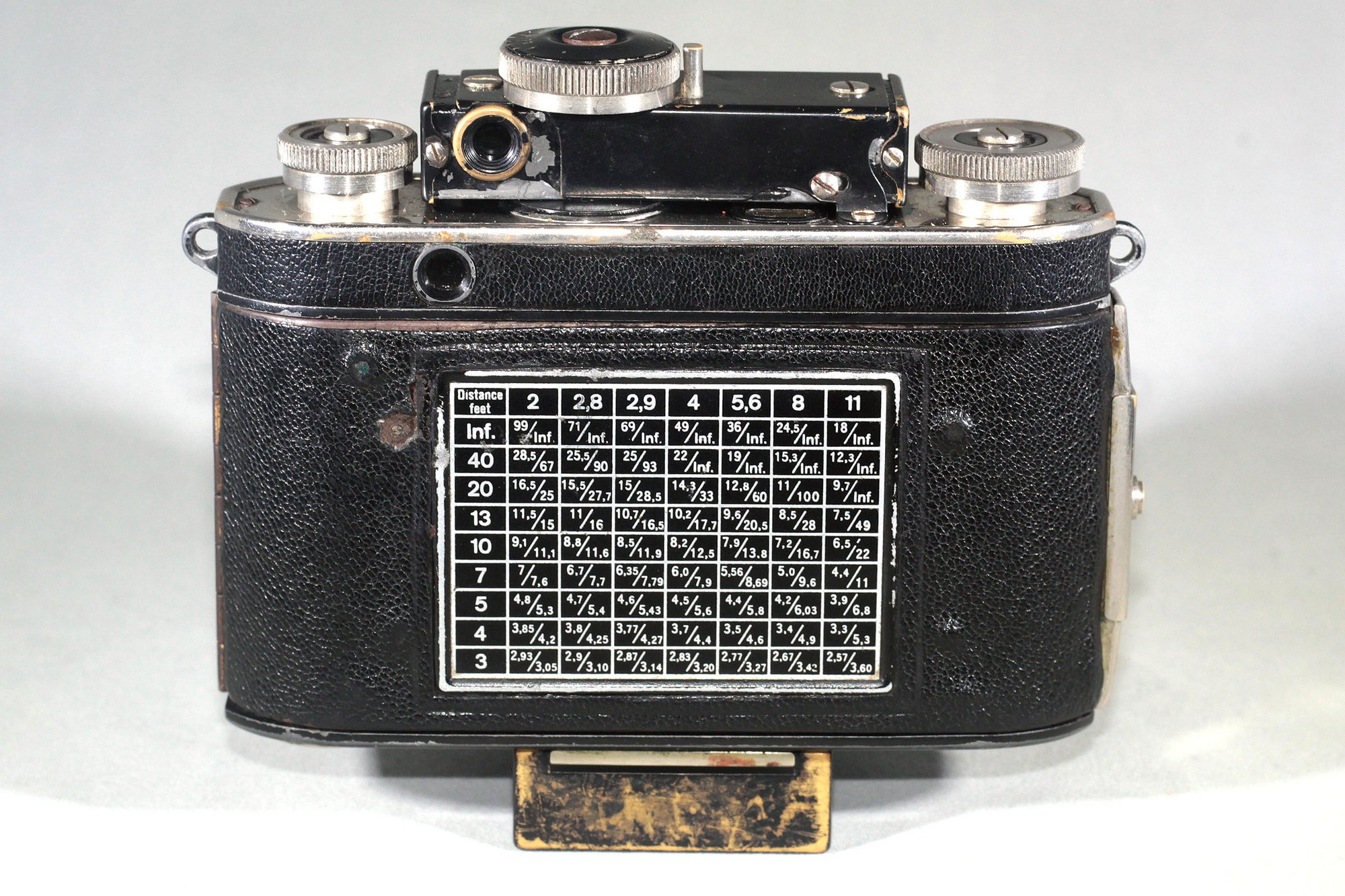 CERTO DOLLINA II Black version (circa 1937) coupled rangefinder camera with trimmed shutter lever modification- pre war. Extremely rare! - Image 6