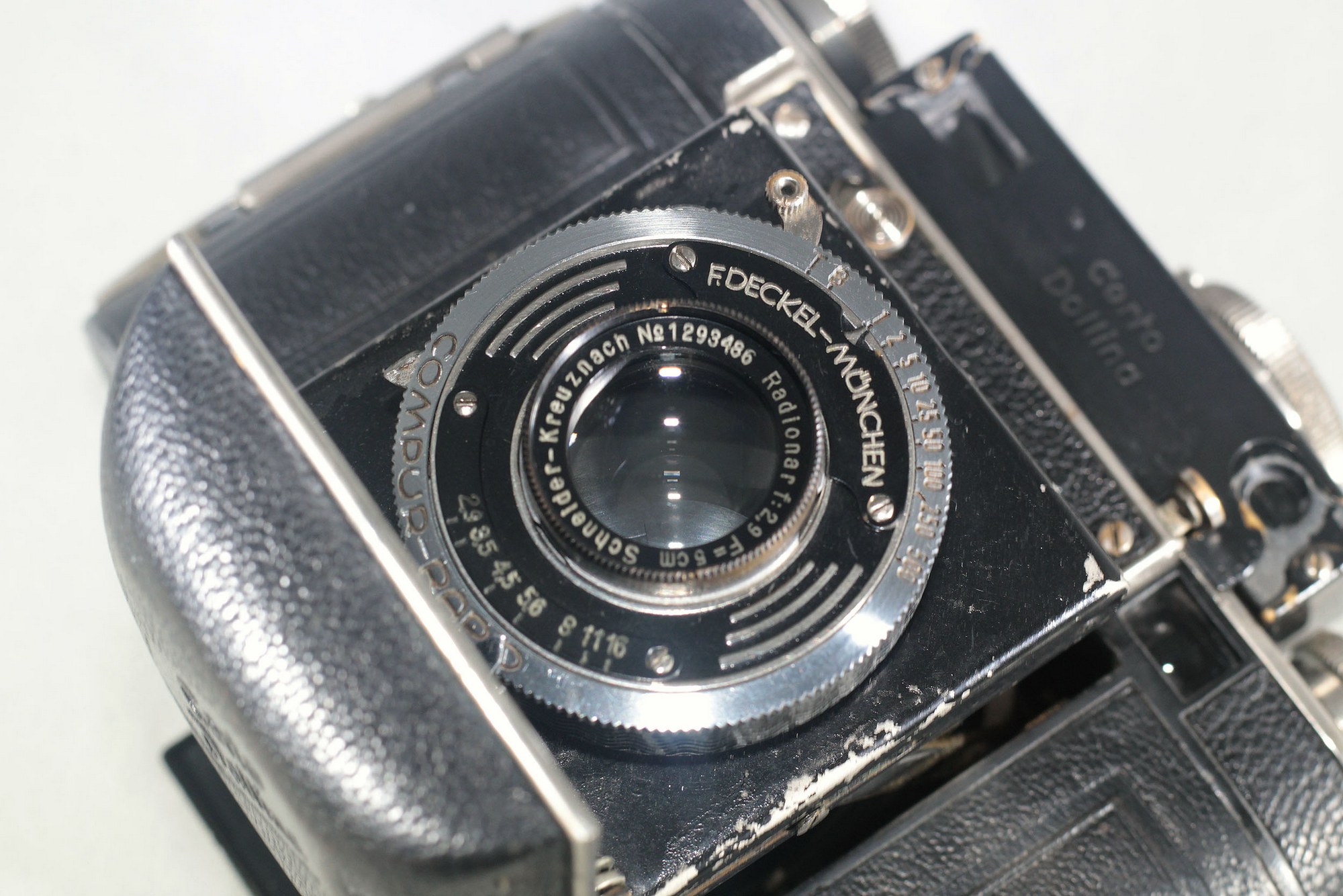 CERTO DOLLINA II Black version (circa 1937) coupled rangefinder camera with trimmed shutter lever modification- pre war. Extremely rare! - Image 9